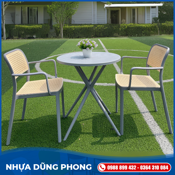 Ghế giả mây có tay	